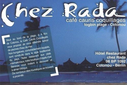 Hotel Chez Rada - Café Cauris Coquillage